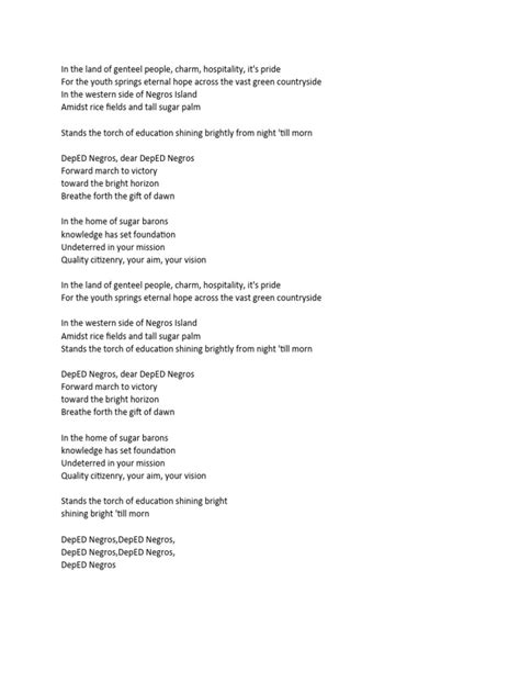 deped march lyrics|The Official .